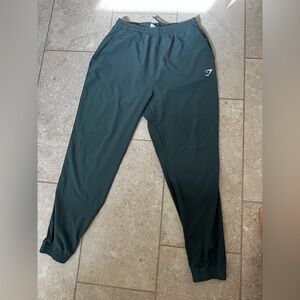 Gymshark Training Woven Joggers - Dark Green, Size L